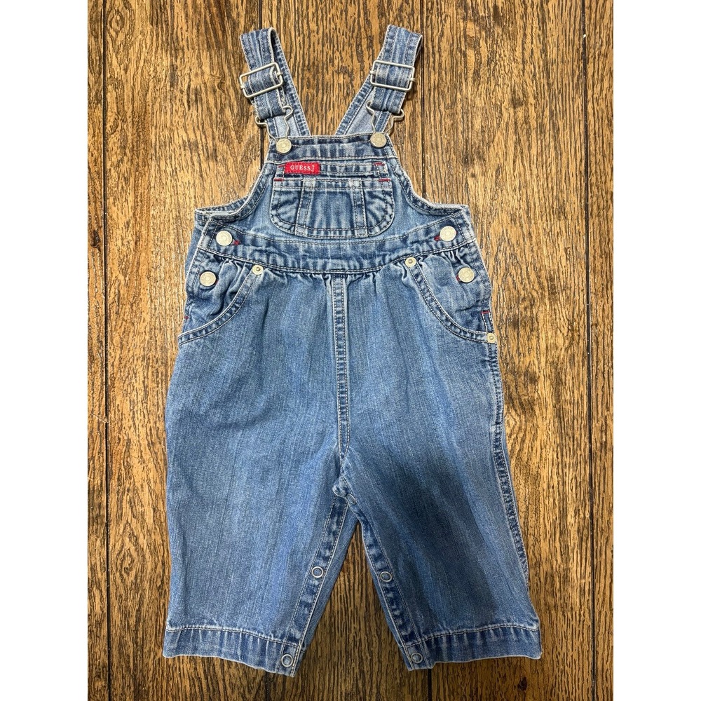 Vintage baby guess overalls girls 6/9 months